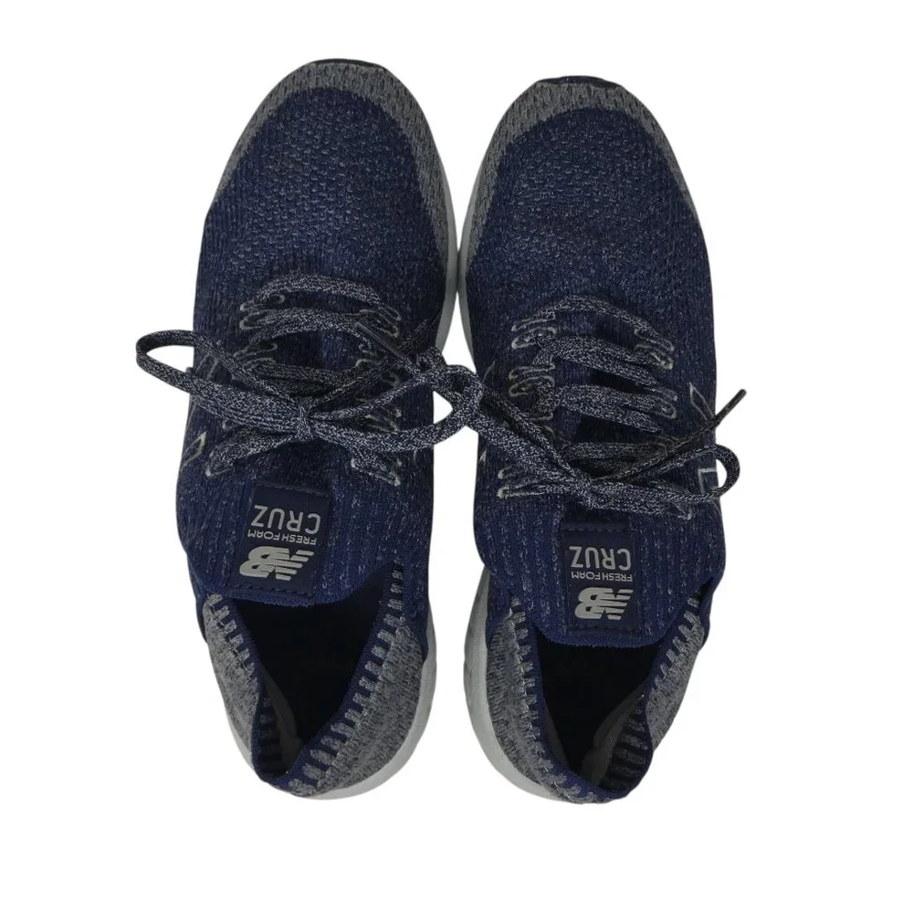 NB New Balance Fresh Foam Cruz V2 Blue Knit Trainers Sneakers